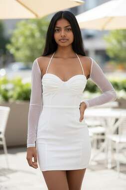 Princess Polly Rosalie Mini Dress White